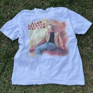 VINTAGE Alan Jackson Country T-Shirt Adult XL Who I Am 1994 Single Stitch Tee
